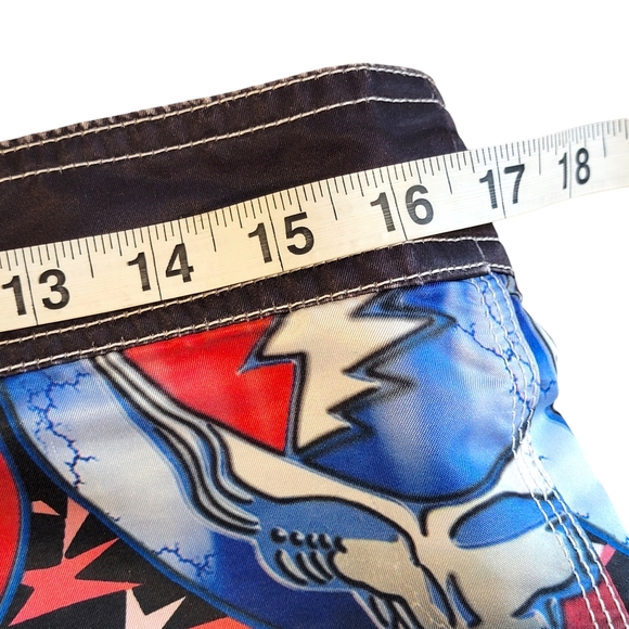 Dragon Fly Greatful Dead Vintage Y2K All Over Print AOP Swim Trunks Shorts  32 - Picture 11 of 11